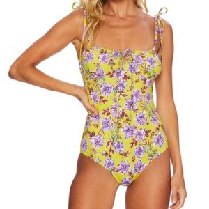 BEACH RIOT Betsy One Piece Lime Punch Gardenia